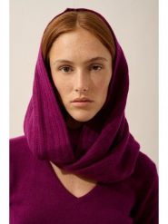 Just Cashmere Kaszmirowy szal-koło "Hutton" w kolorze bordowym - 65 x 50 cm rozmiar: onesize. Czerwone szaliki i kominy Just Cashmere, bez wzorów, z kaszmiru. Za 304.99 zł.