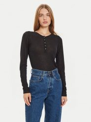 Marc O'Polo Bluzka 408 2028 52447 Czarny Slim Fit. Czarne bluzki Marc O'Polo, xxl, bez wzorów, z lyocellu, bez kołnierzyka, bez ramiączek. Za 189.99 zł.