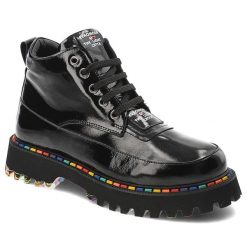 Czarne Botki Ravini Ocieplane Obuwie Damskie. Czarne botki Ravini, bez wzorów, z materiału, eleganckie, przed kolano, bez obcasa, na obcasie, bez zapięcia. Za 449.00 zł.