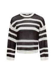 Noisy May Sweter - NMJola Kobiety Sztuczne włókno czarny|biały, XS. Białe swetry Noisy May, xs, bez wzorów, z dzianiny, bez ramiączek. Za 159.95 zł.