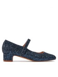 Balagan Baleriny Dora Granatowy. Niebieskie baleriny BALAGAN, bez wzorów, ze skóry, bez obcasa, bez zapięcia. Za 439.99 zł.