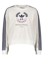 Adidas Bluza w kolorze białym rozmiar: 32. Białe bluzy adidas, bez wzorów, bez ramiączek, bez kaptura. Za 91.99 zł.