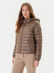 Tommy Hilfiger Kurtka puchowa WW0WW46788 Brązowy Regular Fit. Brązowe kurtki Tommy Hilfiger, xs, bez wzorów, z puchu, bez kaptura. Za 899.99 zł.
