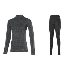 Zestaw Damskie spodnie/koszula termiczna Premium x 4. Czarne bielizna termoaktywna damska HEAT KEEPER, bez wzorów, z bawełny, bez ramiączek, narciarskie. Za 511.45 zł.