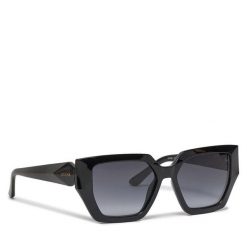 Okulary przeciwsłoneczne Guess. Czarne okulary przeciwsłoneczne Guess, z aplikacjami. Za 499.99 zł.