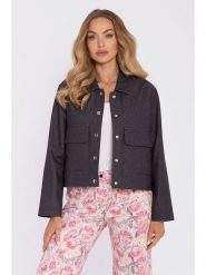 Made of emotion Kurtka w kolorze antracytowym rozmiar: S/M. Czarne kurtki Made Of Emotion, m, bez wzorów, bez kaptura. Za 234.99 zł.