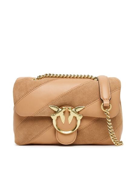 PINKO Torebka Love Puff Mini Cl AI 25-26 PLTT 100039 A2JY Różowy. Czerwone kopertówki Pinko, bez wzorów, ze skóry, wizytowe, bez dodatków. Za 1,759.00 zł.