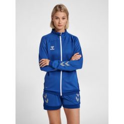 Damska kurtka zapinana na zamek Hummel hmlLEAD poly. Niebieskie kurtki Hummel, na wiosnę, xl, bez wzorów, z materiału, klasyczne, bez kaptura. Za 194.40 zł.