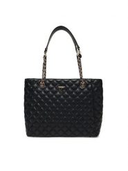 Guess Torebka Giully II HWQG96 73240 Czarny. Czarne torebki klasyczne Guess, z aplikacjami, ze skóry, bez dodatków. Za 499.99 zł.