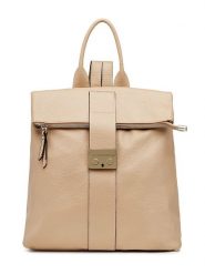 Lia Biassoni Skórzany plecak w kolorze beżowym - 34 x 41 x 12 cm rozmiar: onesize. Brązowe plecaki Lia Biassoni, bez wzorów, z materiału, na ramię, bez dodatków. Za 298.67 zł.