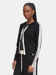 Elisabetta Franchi Bluza MK-15S-66E2-V440 Czarny Regular Fit. Czarne bluzy Elisabetta Franchi, s, bez wzorów, z wiskozy, bez kaptura. Za 1,879.00 zł.