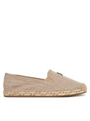 Tommy Hilfiger Espadryle Chambray Espadrille FW0FW08539 Beżowy. Brązowe espadryle Tommy Hilfiger, bez wzorów, z materiału, bez obcasa. Za 199.99 zł.
