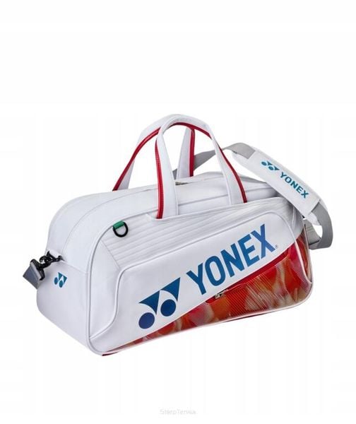 Torba tenisowa Yonex Expert Boston Bag. Białe torby sportowe YONEX, bez wzorów, z materiału, na ramię. Za 639.00 zł.