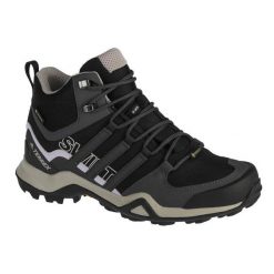 Buty adidas Terrex Swift R2 Mid Gtx EF3357 czarne. Czarne buty treningowe bez wzorów, z gumy, bez zapięcia, trekkingowe, adidas terrex. Za 851.23 zł.