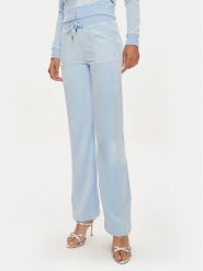 Juicy Couture Spodnie dresowe Del Ray JCAP180 Niebieski Straight Fit. Niebieskie spodnie dresowe Juicy Couture, bez wzorów, z dresówki. Za 149.99 zł.