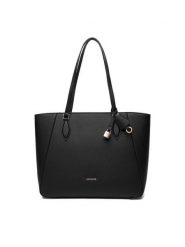 GINO ROSSI Torebka C-RX8906 Czarny. Czarne shopper bag Gino Rossi, bez wzorów, z materiału, bez dodatków. Za 229.99 zł.