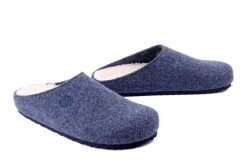 DR. BRINKMANN 320261-05 blau, kapcie damskie. Niebieskie kapcie Dr. Brinkmann, bez wzorów. Za 157.17 zł.