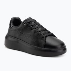Buty damskie Pepe Jeans Yara Night. Czarne buty treningowe Pepe Jeans, bez wzorów, z jeansu, przed kostkę, bez zapięcia. Za 279.99 zł.