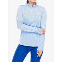 Bluza damska Under Armour UA Tech Twist 1/2 Zip. Niebieskie bluzy bez kaptura Under Armour, xl, bez wzorów, bez kaptura, na fitness i siłownię. Za 130.99 zł.