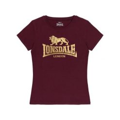T-shirt damski Lonsdale Bantry. Czerwone t-shirty sportowe Lonsdale, bez wzorów, bez ramiączek, na fitness i siłownię. Za 190.00 zł.