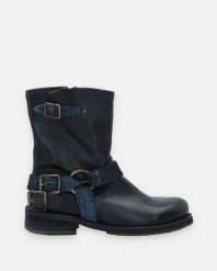 NIEBIESKIE KOWBOJKI DAMSKIE D537 NOB PETROLE. Niebieskie botki Venezia, bez wzorów, ze skóry, bez obcasa, bez zapięcia. Za 569.00 zł.