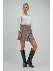 Josephine & Co Spódnica "Samantha" w kolorze brązowym rozmiar: 36. Brązowe spódnice Josephine & Co, bez wzorów, mini, rozkloszowane. Za 153.71 zł.