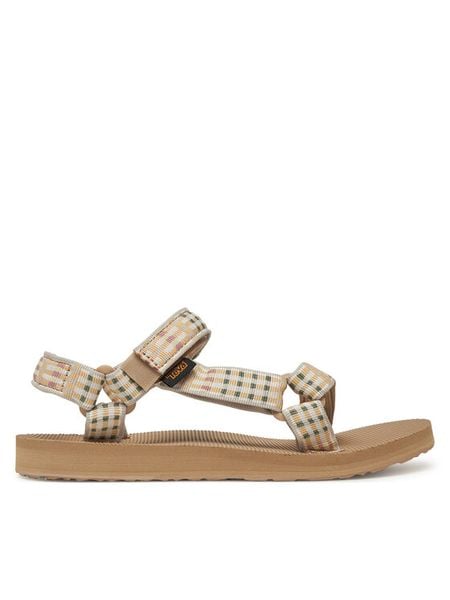 Teva Sandały Original Universal 1003987 Beżowy. Brązowe sandały Teva, bez wzorów, z materiału, bez obcasa, bez zapięcia. Za 176.99 zł.
