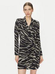 DKNY Sukienka koktajlowa DD4J6D32 Czarny Slim Fit. Czarne sukienki DKNY, bez wzorów, z syntetyku, wizytowe, bez kołnierzyka, bez ramiączek. Za 459.99 zł.