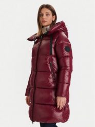 Save The Duck Płaszcz zimowy D45510W LOVE21 Bordowy Regular Fit. Czerwone płaszcze Save the duck, na zimę, bez wzorów, z syntetyku, bez kaptura. Za 1,759.00 zł.