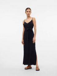 Vero Moda Sukienka w kolorze czarnym rozmiar: XL. Czarne sukienki Vero Moda, xl, bez wzorów, z tkaniny, bez kołnierzyka, bez ramiączek, maxi. Za 79.03 zł.