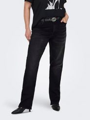 ONLY Carmakoma Dżinsy - Regular fit - w kolorze czarnym rozmiar: 44/L30. Czarne jeansy Only Carmakoma, l, z aplikacjami, ze skóry, klasyczne. Za 141.19 zł.