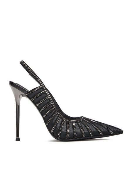 Eva Minge Szpilki EO-AVA-E373-70H-C183Y1 Czarny. Czarne szpilki Eva Minge, bez wzorów, z materiału, bez obcasa, na szpilce, bez zapięcia. Za 239.99 zł.