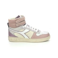 Trampki damskie DIADORA MAGIC BASKET MID ICONA WN. Czerwone trampki Diadora, bez wzorów, ze skóry, sportowe, za kostkę, bez zapięcia. Za 199.99 zł.