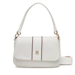 Torebka Tommy Hilfiger. Białe torebki klasyczne Tommy Hilfiger, bez wzorów, klasyczne, bez dodatków. Za 249.99 zł.