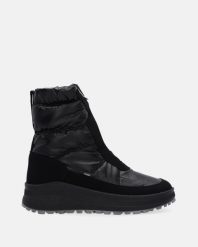 CZARNE ŚNIEGOWCE DAMSKIE 8708 GUMM NERO. Czarne botki Venezia, bez wzorów, bez obcasa, bez zapięcia. Za 349.00 zł.