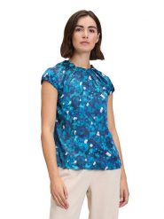 BETTY & CO Bluzka w kolorze granatowo-morsko-białym rozmiar: 38. Niebieskie bluzki Betty & Co, bez wzorów, bez kołnierzyka, bez ramiączek. Za 65.54 zł.