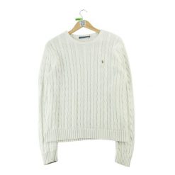 Second life - Polo Ralph Lauren sweter damski warkocz - Stan bardzo dobry. Brązowe swetry Ralph Lauren, l, bez wzorów, z dzianiny, klasyczne, bez ramiączek. Za 255.56 zł.
