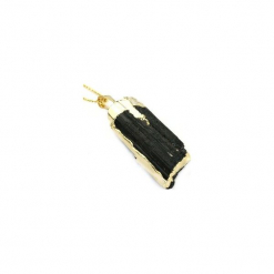 Naszyjnik Turmalin złote boki. Czarne naszyjniki Brazi druse jewelry. Za 170.00 zł.