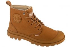 Buty sportowe Sneakersy unisex, Pampa Hi NBK. Brązowe buty treningowe Palladium, bez wzorów, z materiału, bez zapięcia, trekkingowe. Za 499.99 zł.