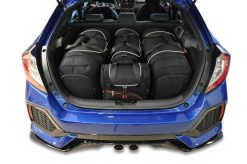Torby Do Bagażnika Honda Civic Hatchback 2017-2021 4Szt Kjust. Czarne torby podróżne KJUST, bez wzorów, z kauczuku. Za 1,244.00 zł.