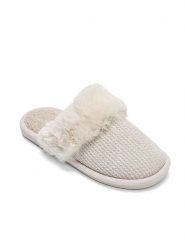 Confly Kapcie w kolorze beżowym rozmiar: 39. Brązowe kapcie Confly, bez wzorów. Za 41.49 zł.