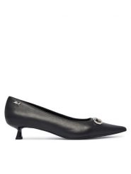 KARL LAGERFELD Czółenka Pasha Signia KL30121 Czarny. Czarne czółenka KARL LAGERFELD, bez wzorów, ze skóry, bez obcasa, bez zapięcia. Za 769.99 zł.