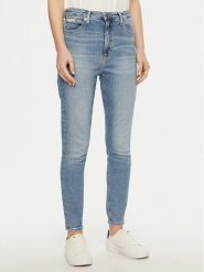 Calvin Klein Jeans Jeansy J20J224486 Błękitny Super Skinny Fit. Niebieskie jeansy Calvin Klein Jeans, bez wzorów, z bawełny. Za 309.99 zł.