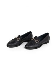 Anna Morellini Skórzane mokasyny "Jolessa" w kolorze czarnym rozmiar: 40. Czarne mokasyny Anna Morellini, bez wzorów, ze skóry. Za 356.61 zł.