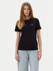 Calvin Klein Jeans T-Shirt LV047B224G Czarny Regular Fit. Czarne t-shirty Calvin Klein Jeans, xxl, bez wzorów, z bawełny, bez kołnierzyka, bez ramiączek. Za 149.99 zł.