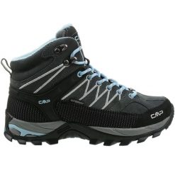 Damskie buty trekkingowe CMP Rigel Waterproof. Szare buty trekkingowe CMP, z materiału, bez zapięcia. Za 399.00 zł.