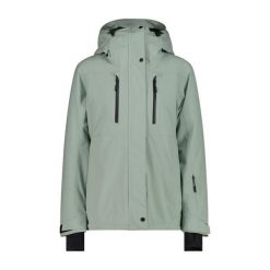 Kurtka narciarska damska CMP 34W3926. Czarne kurtki narciarskie CMP, na zimę, bez wzorów, bez kaptura, narciarskie. Za 559.99 zł.