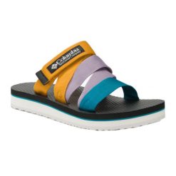 Klapki turystyczne damskie Columbia Alava Slide. Klapki Columbia, bez wzorów, sportowe, bez obcasa, bez zapięcia. Za 159.99 zł.