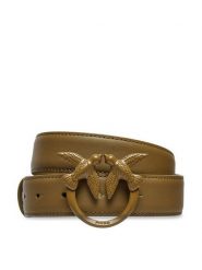 Pinko Pasek Damski Lover Berry H3 Belt AI 24-25 PLT01 100125 A1K2 Khaki. Brązowe paski Pinko, bez wzorów, ze skóry. Za 409.99 zł.
