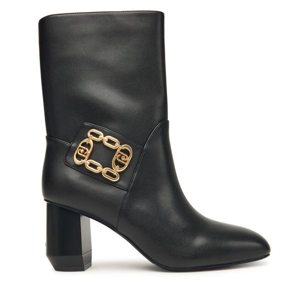 Botki Liu Jo. Czarne botki Liu Jo, bez wzorów, bez obcasa, na słupku, bez zapięcia. Za 899.99 zł.